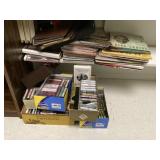 Records, magazines, tapes