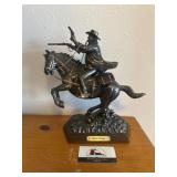 John Wayne heroic charge bronze sculpture