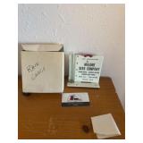 Metal Malone Seed Atlantic, IA thermometer