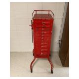 Metal vintage medical cart