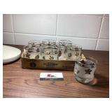 MCM gold leaf glasses