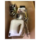 Hand mixer and canning jars with misc