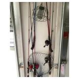 Fishing poles and misc