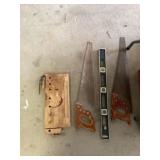 Saws and level