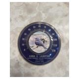 Harlan, IA advertising thermometer