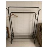Metal garment rack