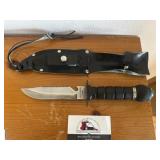 Stainless knife with sheath