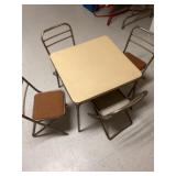 Vintage Childrenï¿½s folding table and chairs