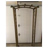 Wooden trellis archway