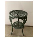 Outdoor metal side table