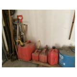 Gas cans and misc