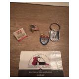 Olympic pins and key chain