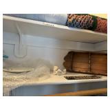 Plates, wooden spoon holder, miscellaneous