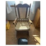 Rocking chair and little foot stool