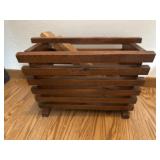 Wooden magazine rack