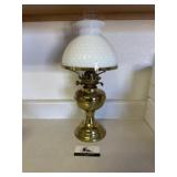 Brass oil lamp
