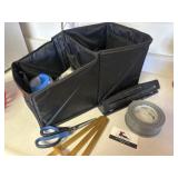 Car organizer and misc office supplies