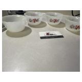 Fire King Primrose custard cups- one plain