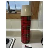 Vintage plaid Thermos