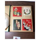 Vintage scrapbook with cards