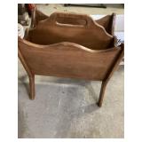 Wooden magazine rack
