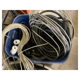 Tote of heavy wire, various wire