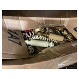 Phone parts, misc shelf contents