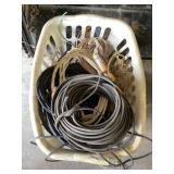 Basket of rubber coated wire