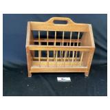 Wooden magazine rack
