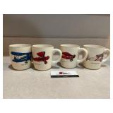 Aviation Mugs.  marked USA
