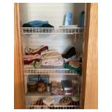 Closet contents, medical supplies, bring boxes