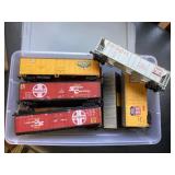 Small tote of train cars