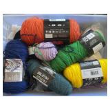 Tote of yarn