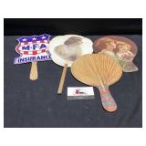 Vintage advertising fans