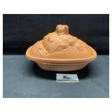 Terracotta Gallery Originals covered barnyard dish