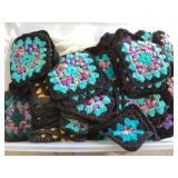 Tote of granny squares