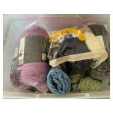 Tote of yarn