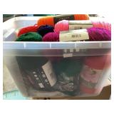 Tote of yarn