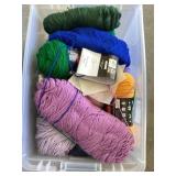 Tote of yarn