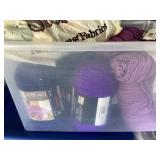 Tote of yarn