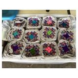 Tote of crocheted granny squares
