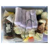 Tote of yarn