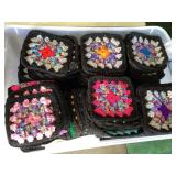 Tote of granny squares