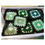 Tote of granny squares