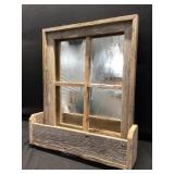 Barn board mirror wall decor