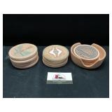Southwest stoneware coasters