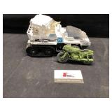 GI Joe snow cat vehicle and motorcycle