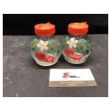 Vintage hand painted salt and pepper shakers