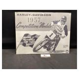 1957 Harley Davidson foam poster