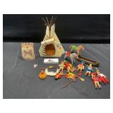 Playmobile native American village set